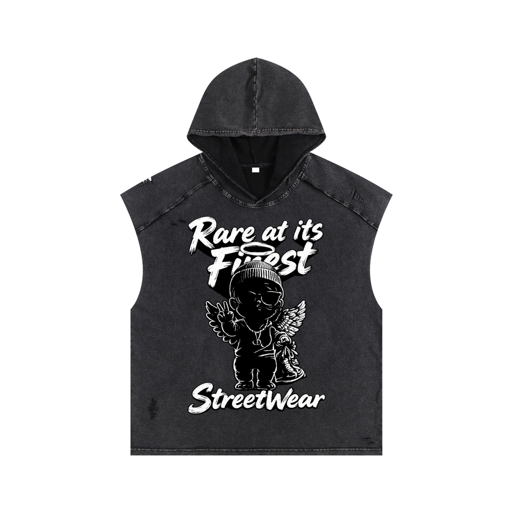 RAIF Snow Washed Hooded Tank Top