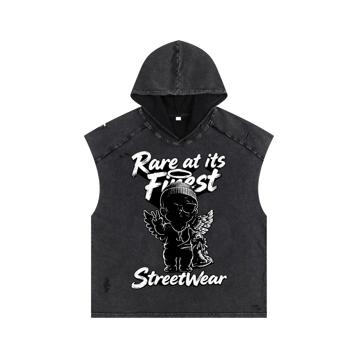 RAIF Snow Washed Hooded Tank Top
