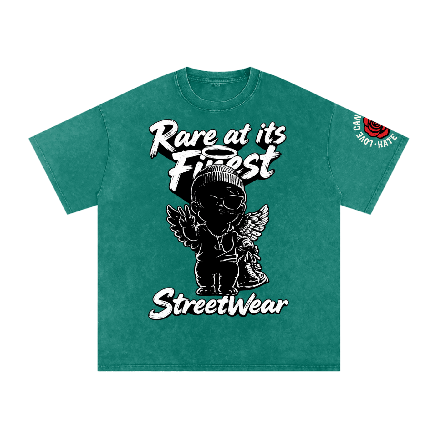 RAIF Snow Washed Oversized Cotton T-Shirt