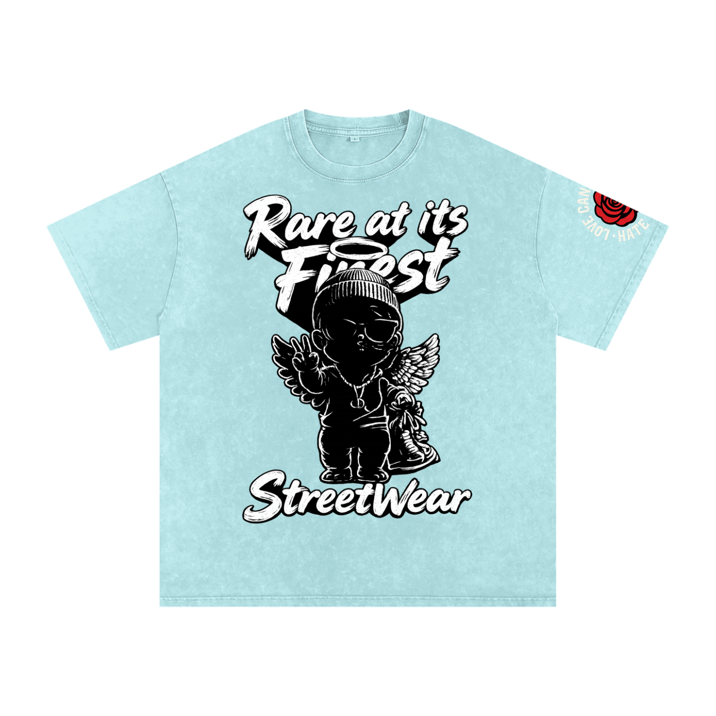 RAIF Snow Washed Oversized Cotton T-Shirt