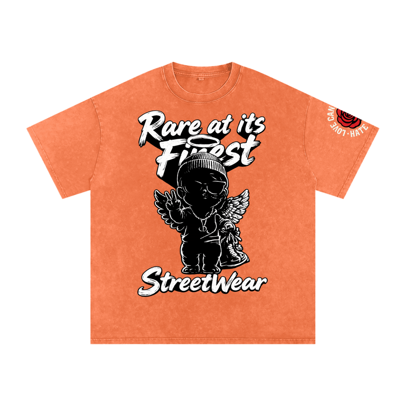 RAIF Snow Washed Oversized Cotton T-Shirt