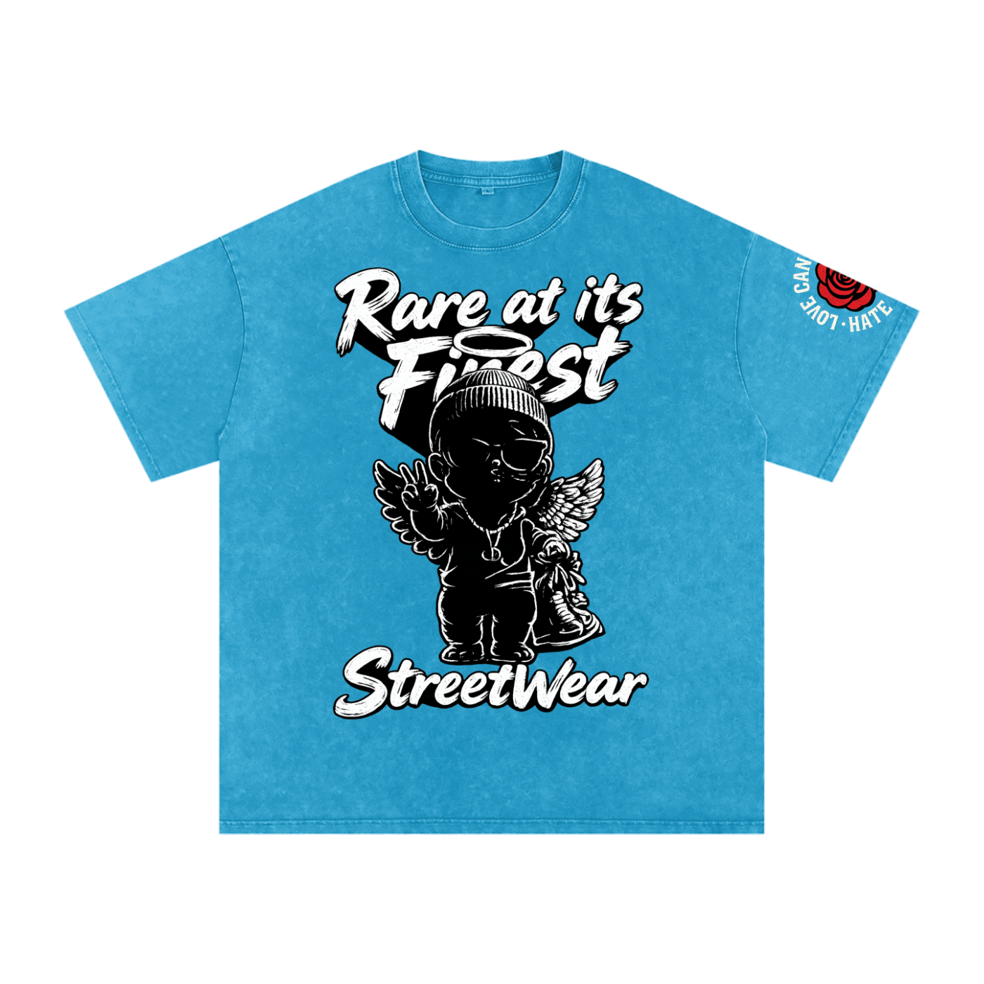 RAIF Snow Washed Oversized Cotton T-Shirt