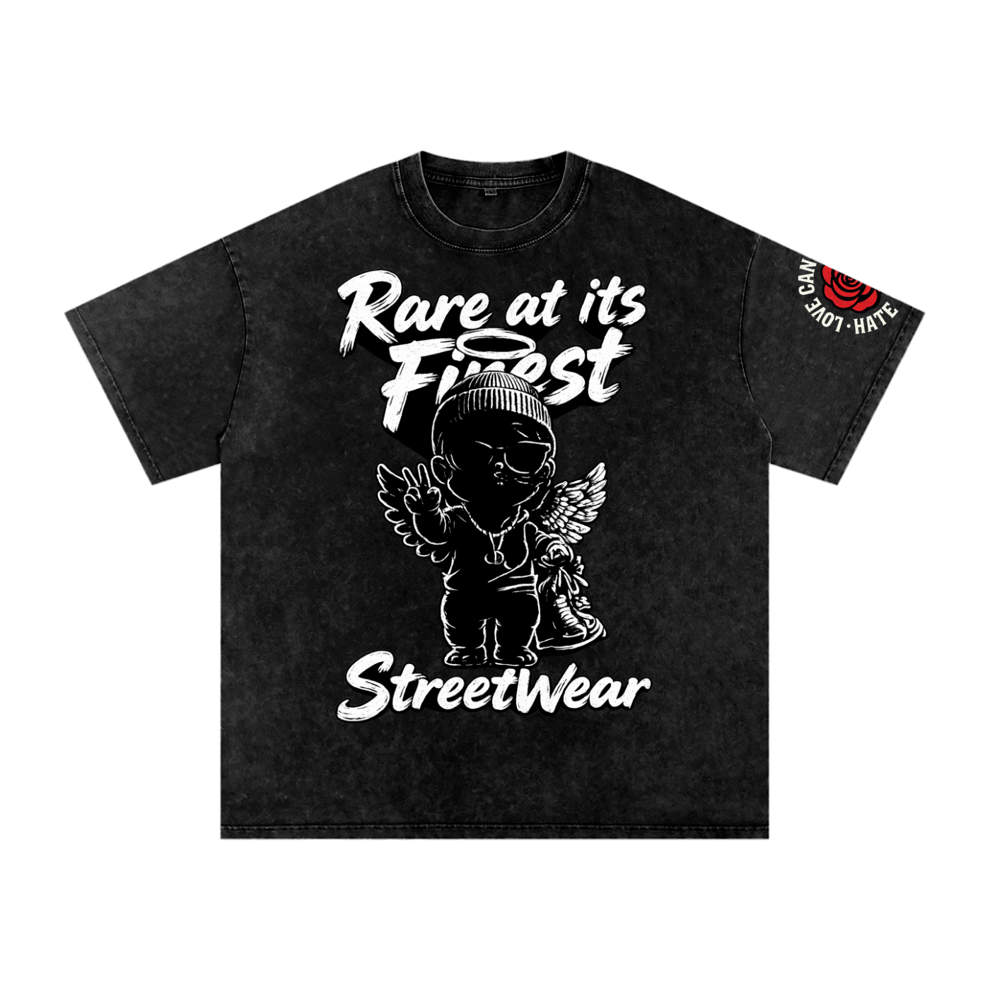 RAIF Snow Washed Oversized Cotton T-Shirt