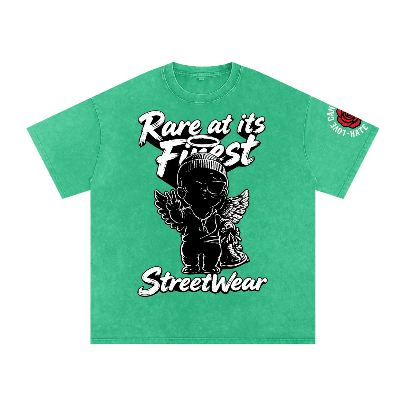 RAIF Snow Washed Oversized Cotton T-Shirt
