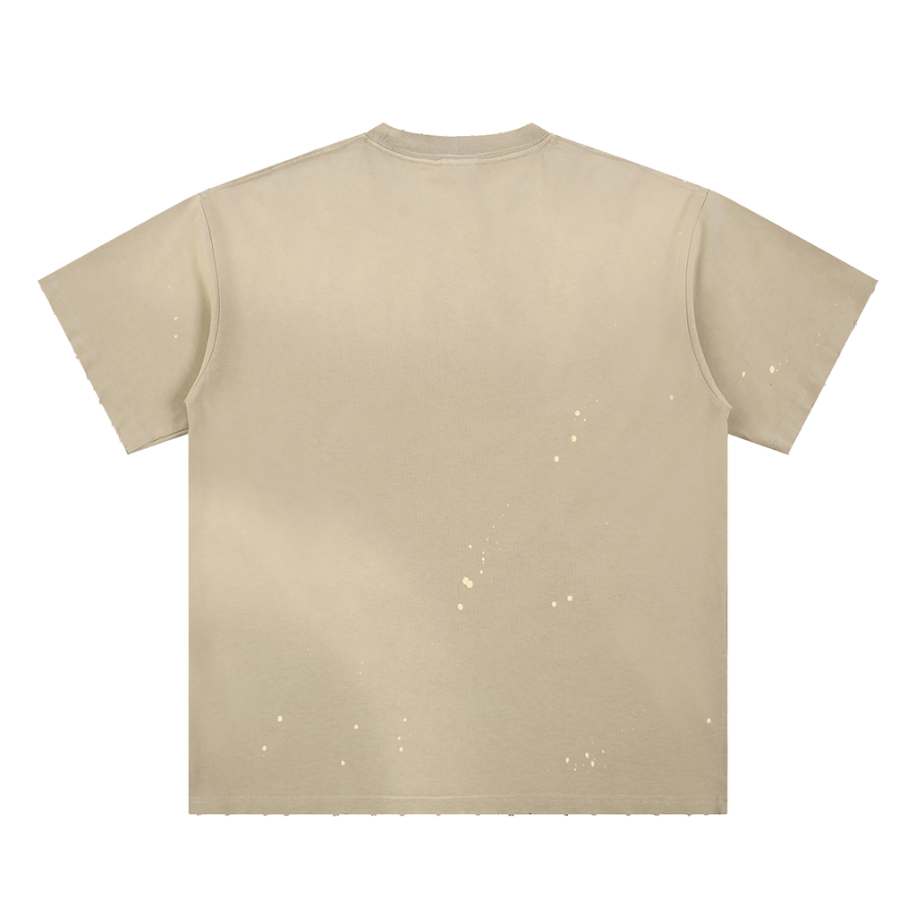 RAIF Hand-Frayed Splatter T-Shirt