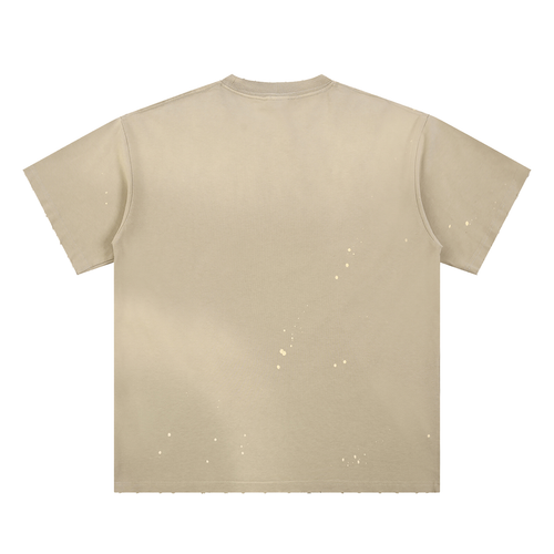 RAIF Hand-Frayed Splatter T-Shirt