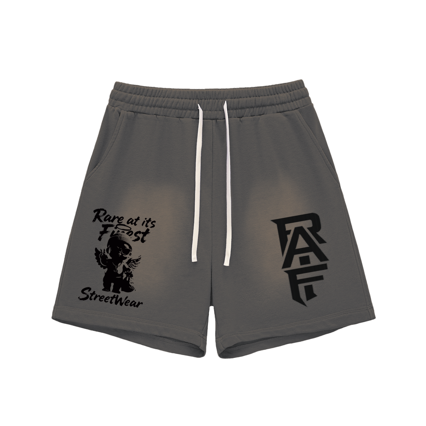 RAIF Sun Fade Raw Edge Cotton Shorts