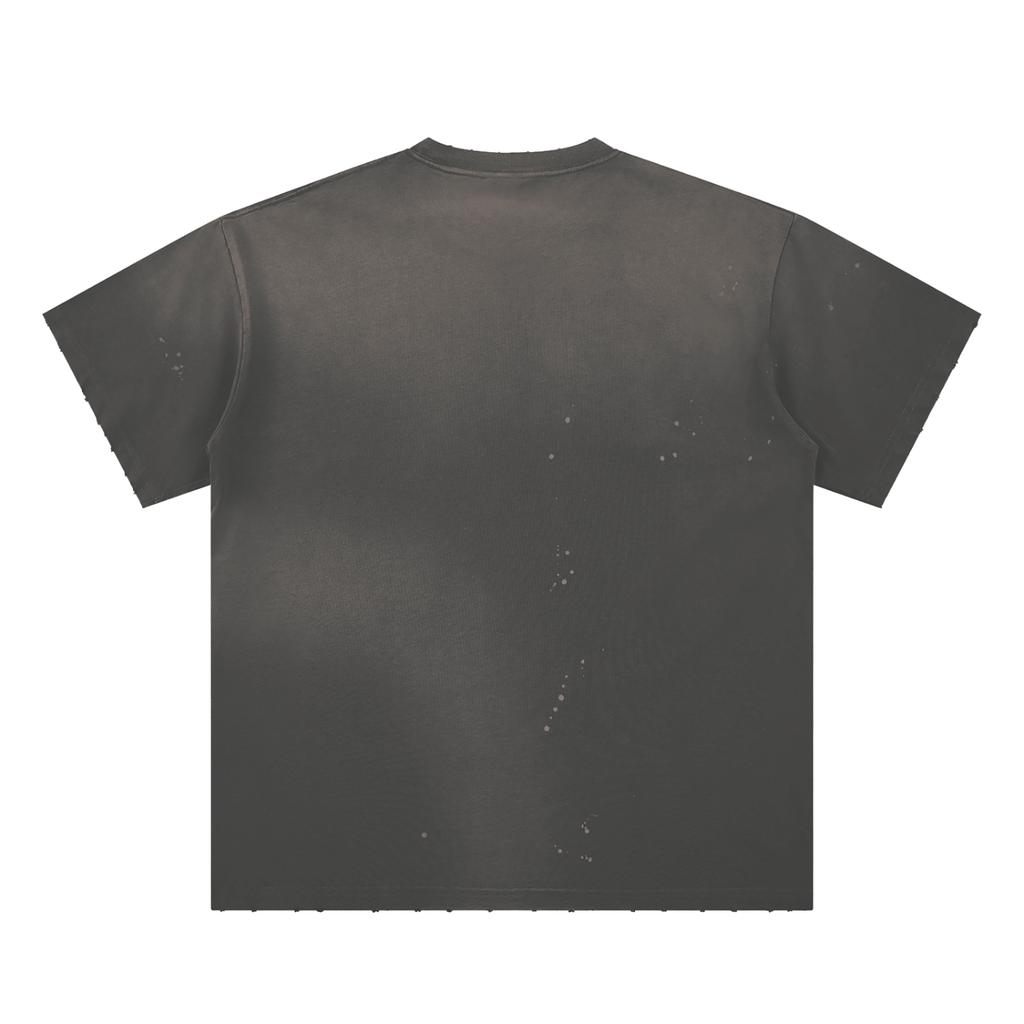 RAIF Hand-Frayed Splatter T-Shirt