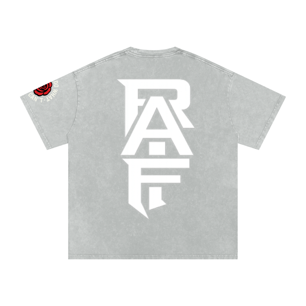 RAIF Snow Washed Oversized Cotton T-Shirt