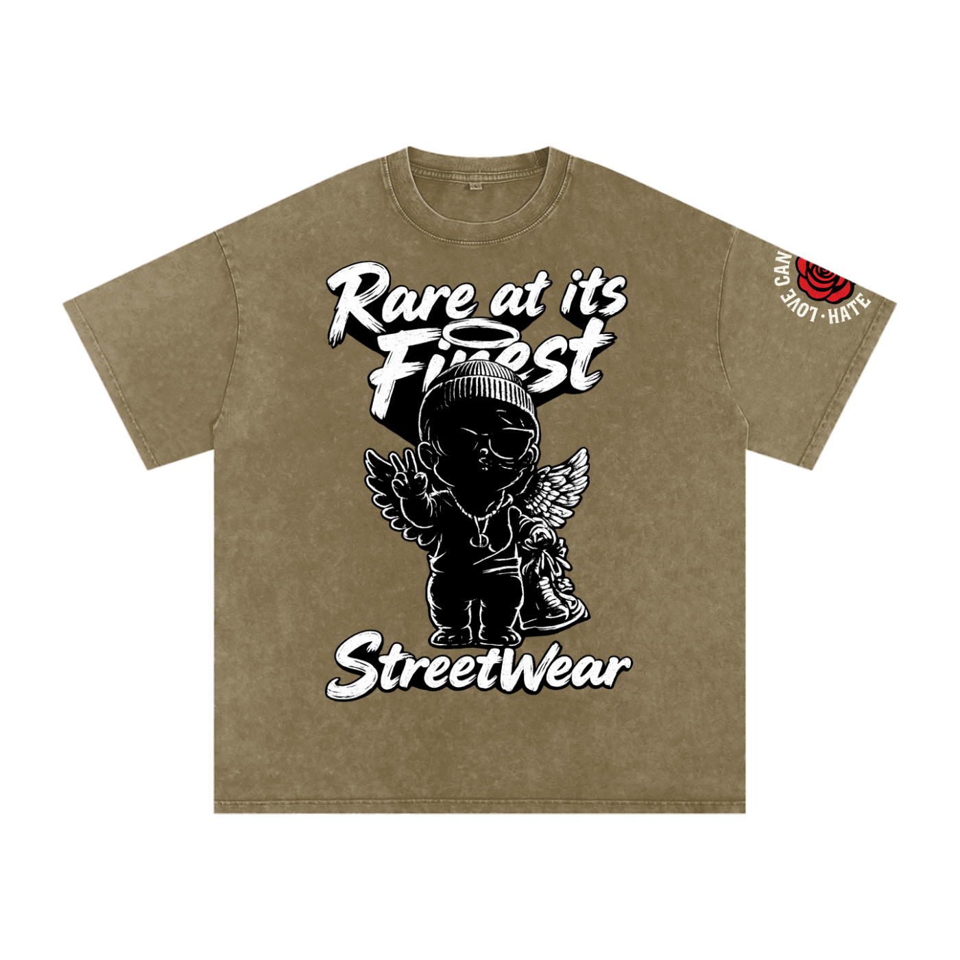 RAIF Snow Washed Oversized Cotton T-Shirt