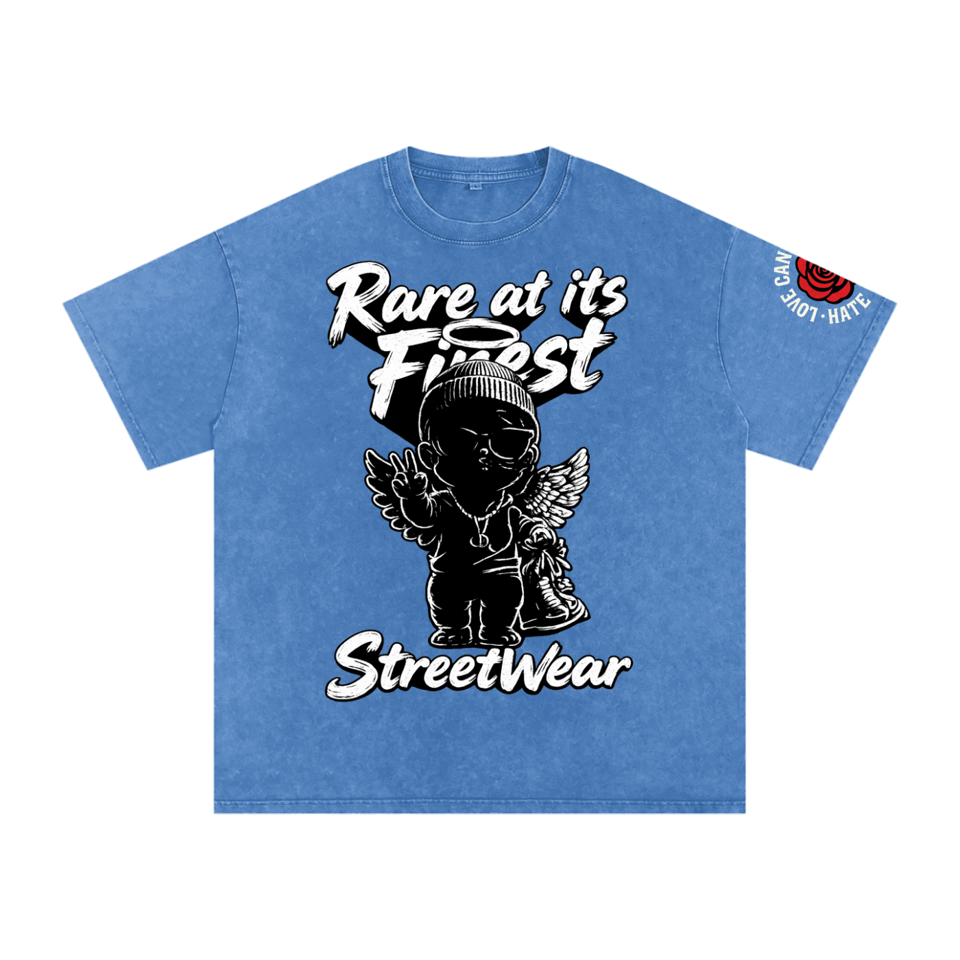 RAIF Snow Washed Oversized Cotton T-Shirt