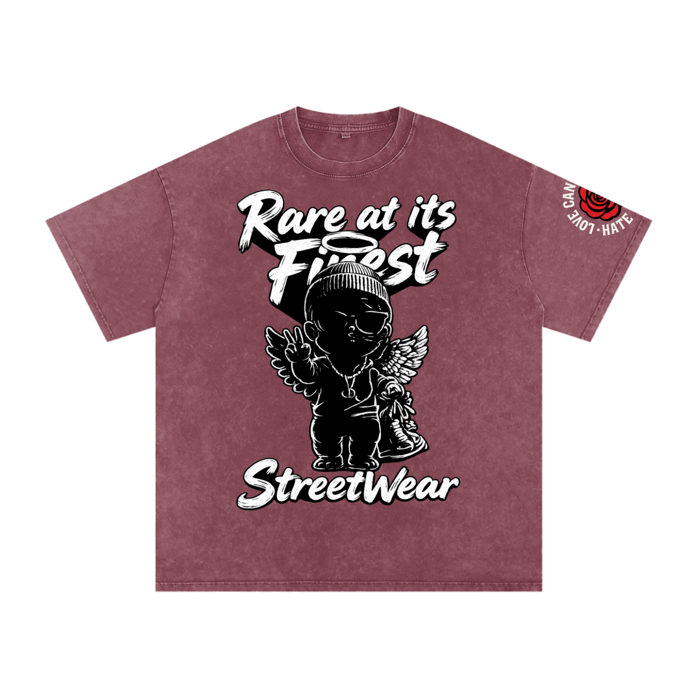 RAIF Snow Washed Oversized Cotton T-Shirt