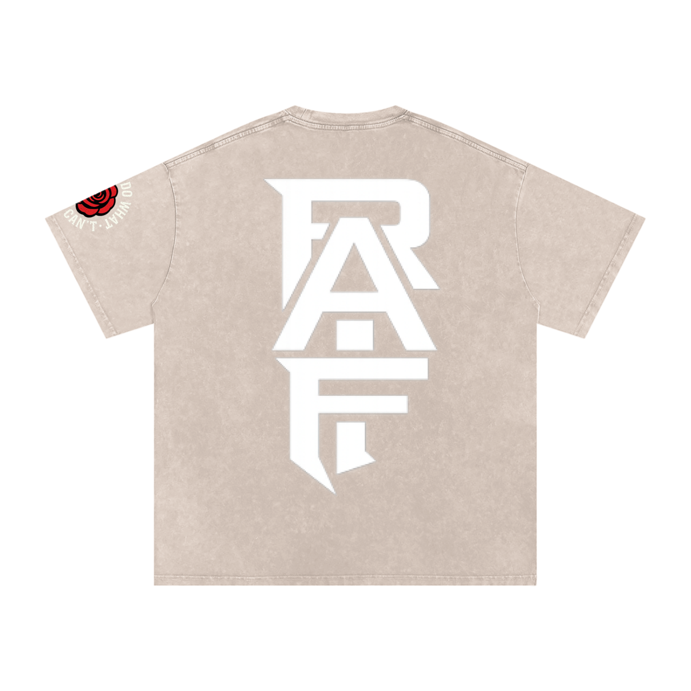 RAIF Snow Washed Oversized Cotton T-Shirt