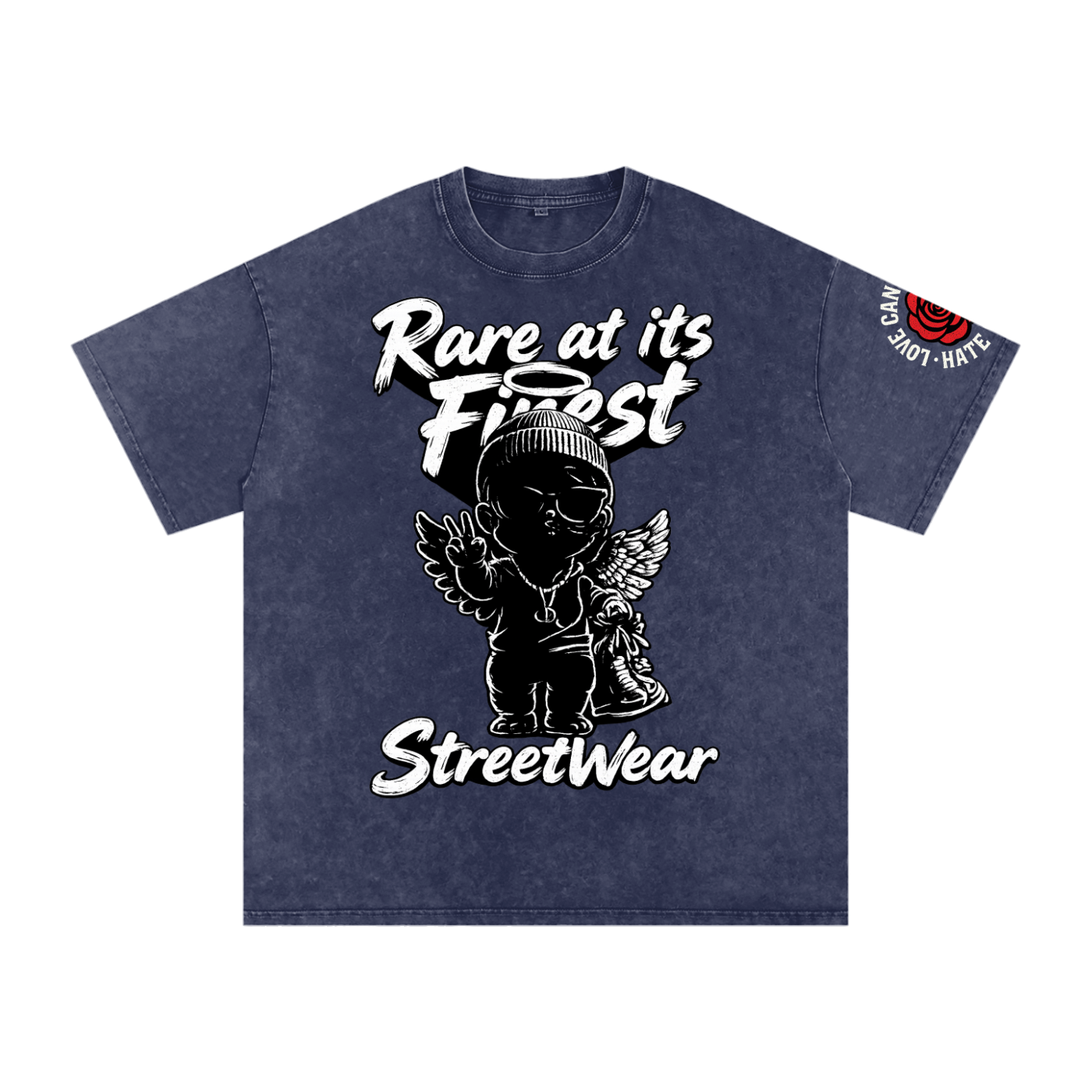 RAIF Snow Washed Oversized Cotton T-Shirt