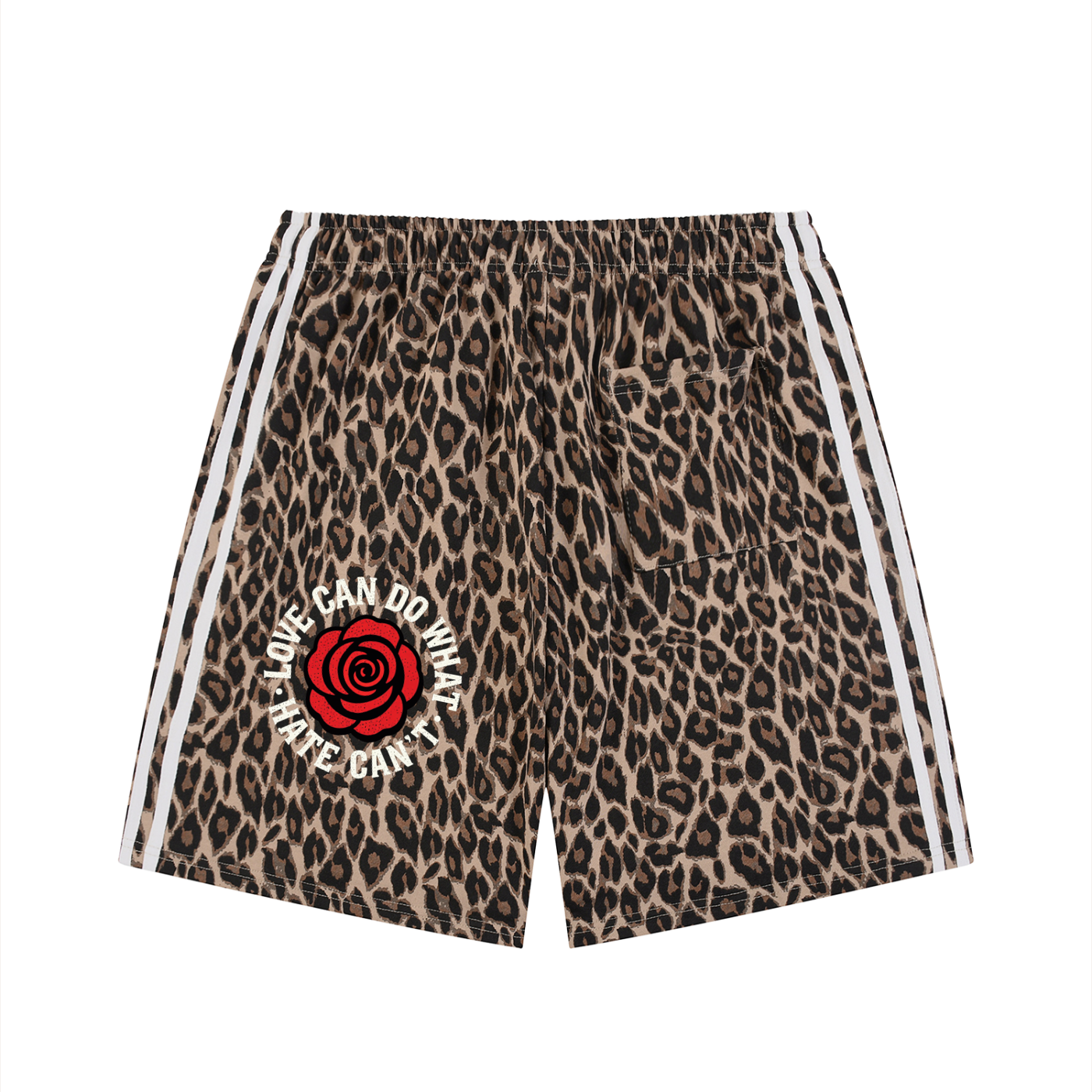 RAIF Unisex Heavyweight Leopard Drawstring Shorts