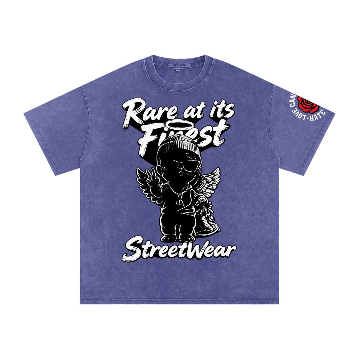 RAIF Snow Washed Oversized Cotton T-Shirt