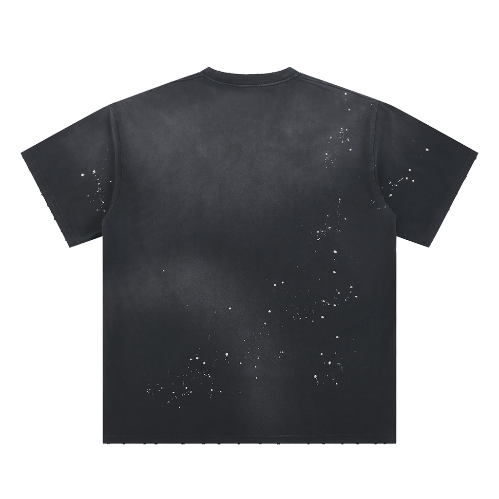 RAIF Hand-Frayed Splatter T-Shirt