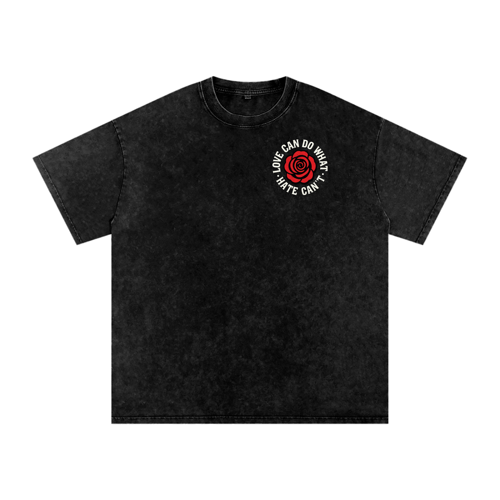 RAIF”Reggiante”Snow Washed Oversized Cotton T-Shirt