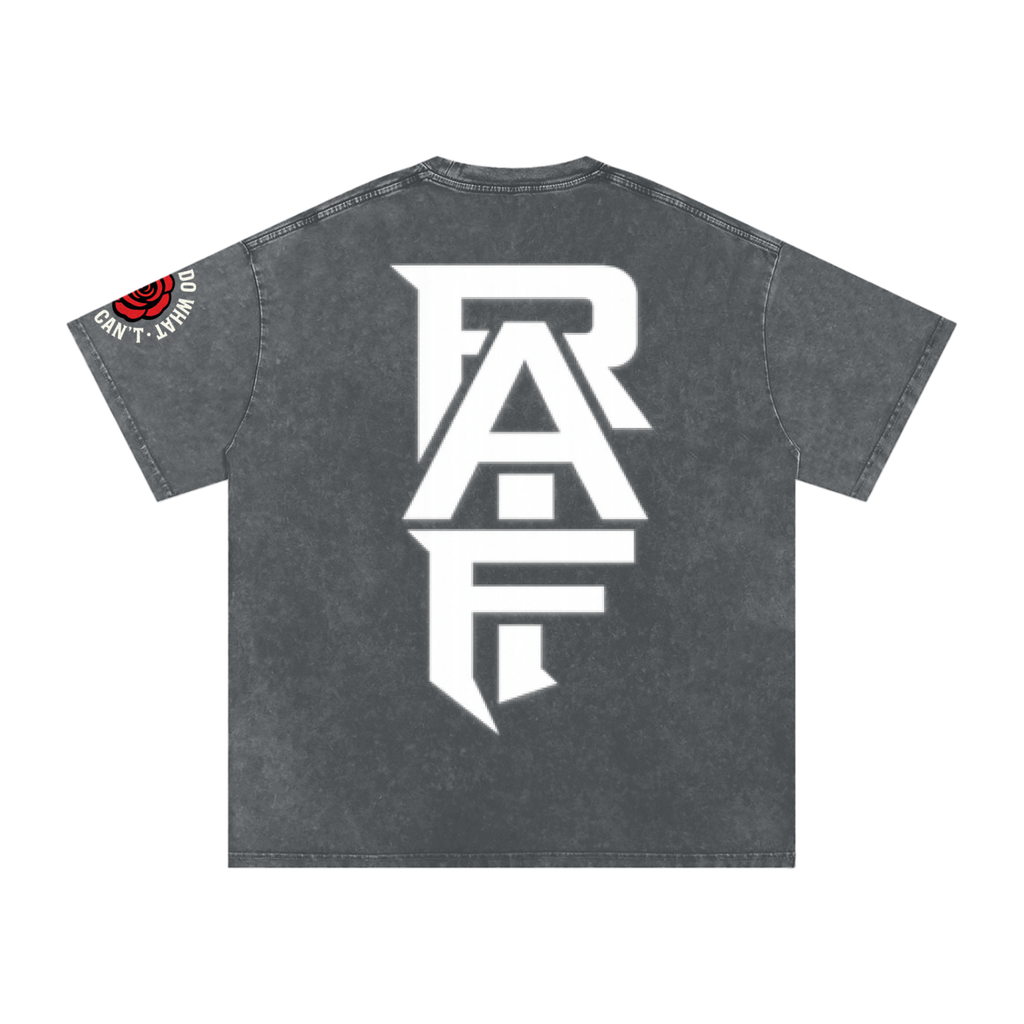 RAIF Snow Washed Oversized Cotton T-Shirt