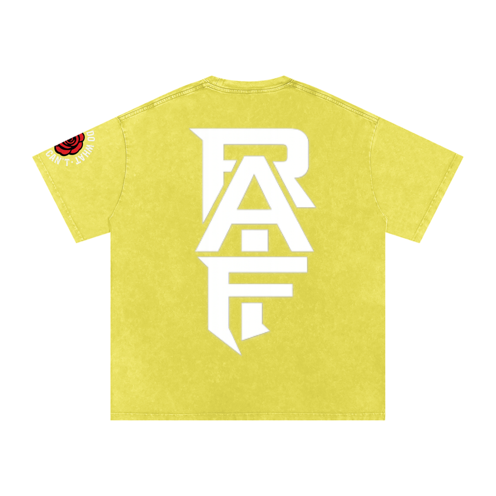 RAIF Snow Washed Oversized Cotton T-Shirt