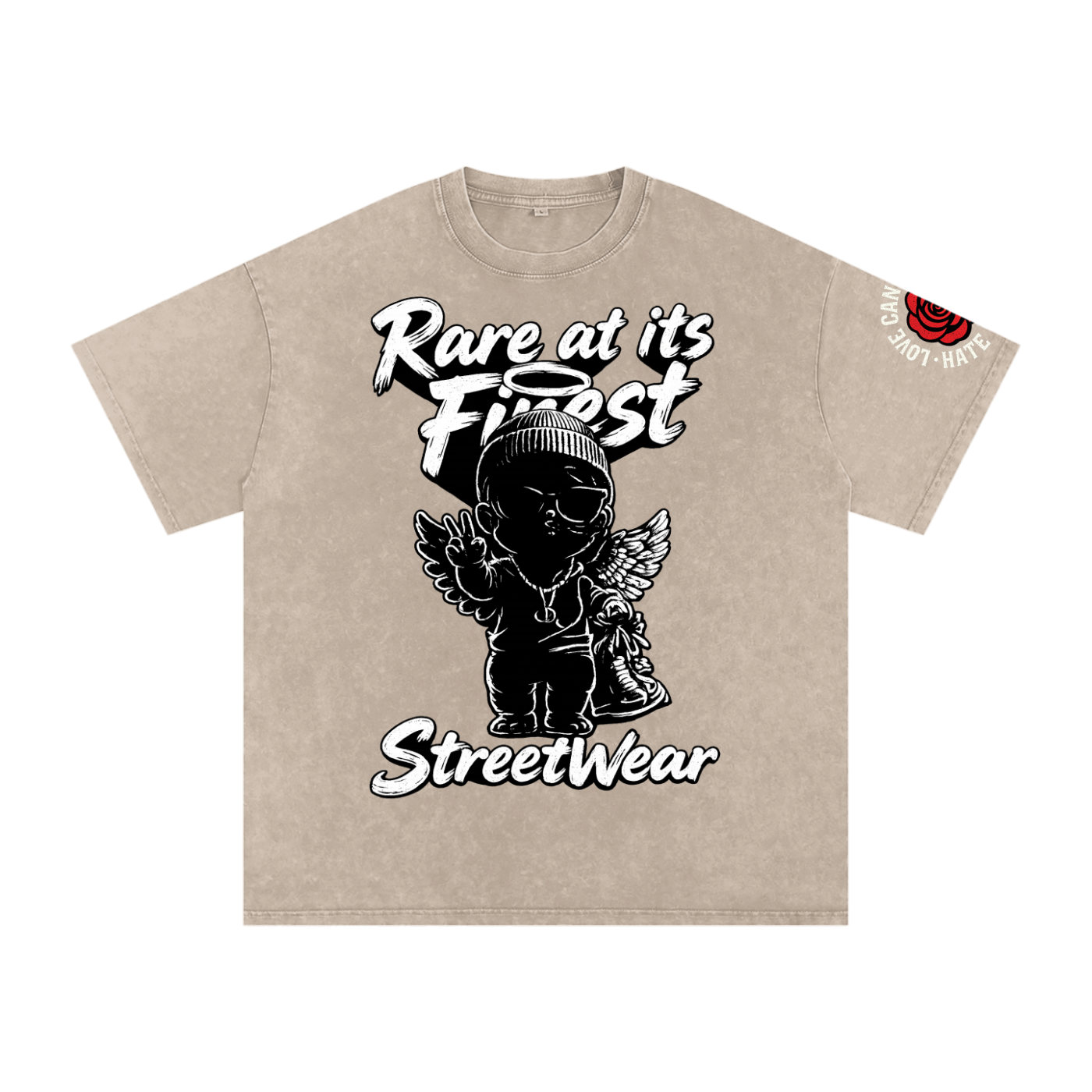 RAIF Snow Washed Oversized Cotton T-Shirt
