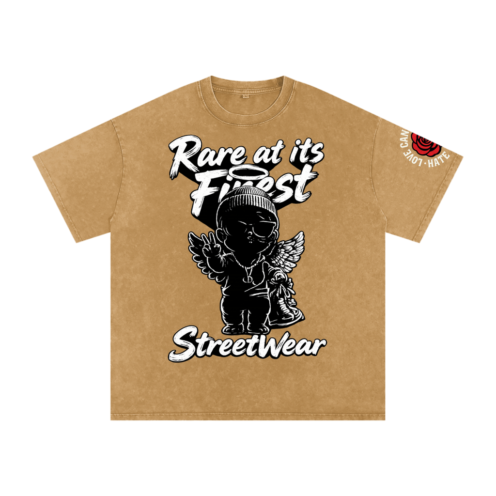 RAIF Snow Washed Oversized Cotton T-Shirt