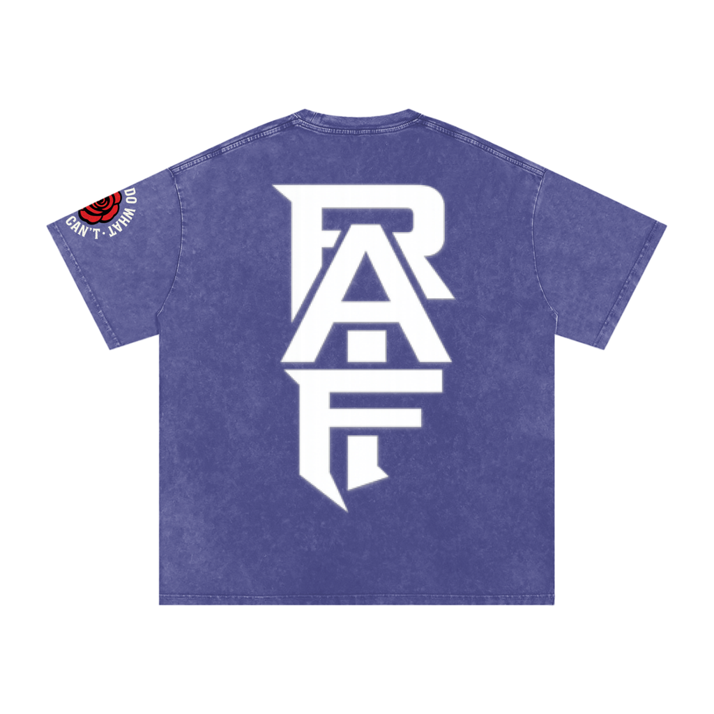 RAIF Snow Washed Oversized Cotton T-Shirt