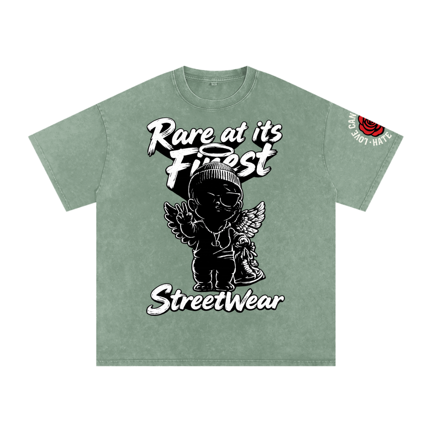 RAIF Snow Washed Oversized Cotton T-Shirt