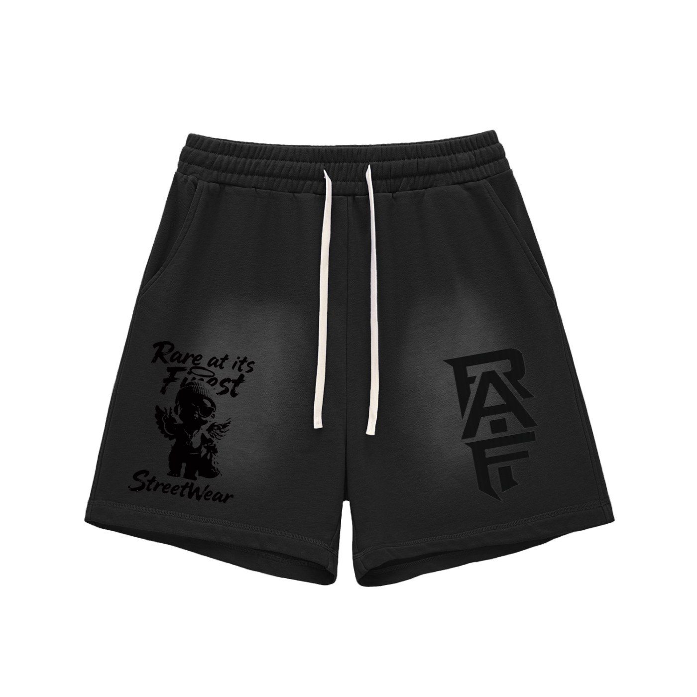 RAIF Sun Fade Raw Edge Cotton Shorts