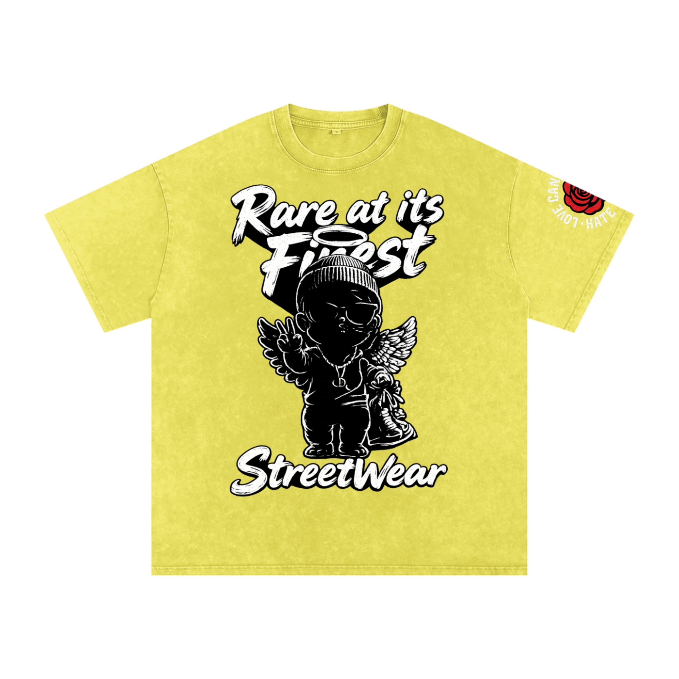RAIF Snow Washed Oversized Cotton T-Shirt