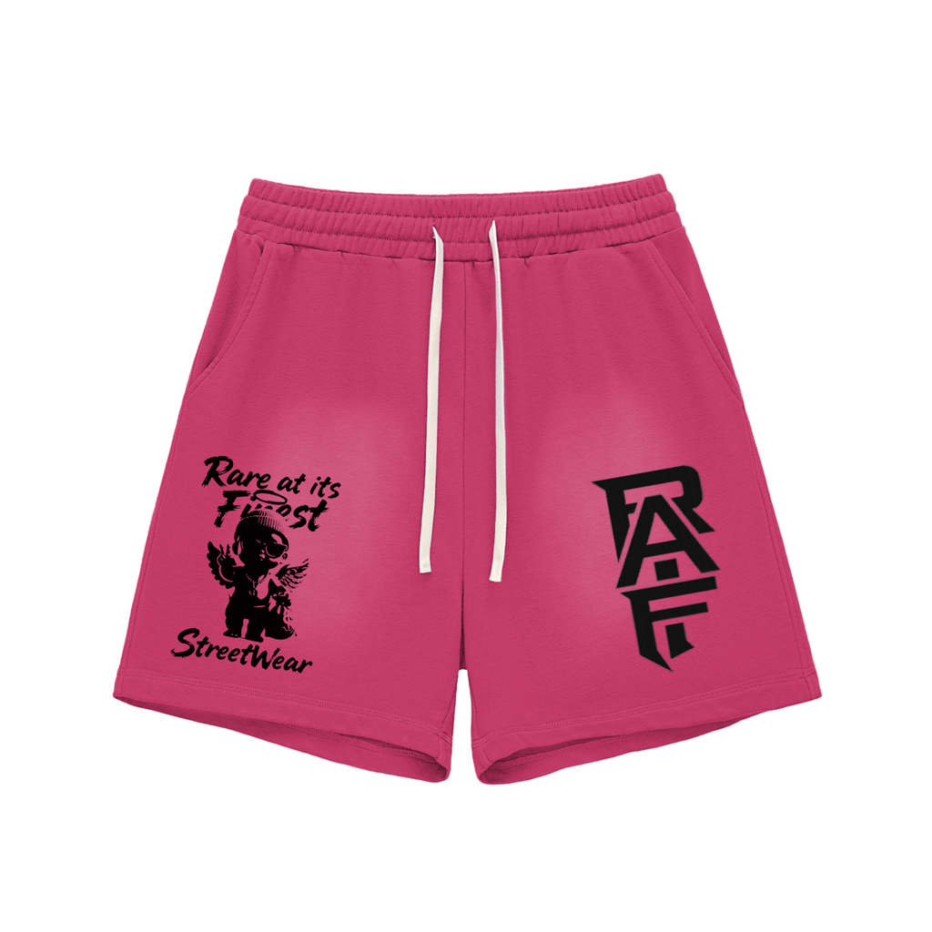 RAIF Sun Fade Raw Edge Cotton Shorts
