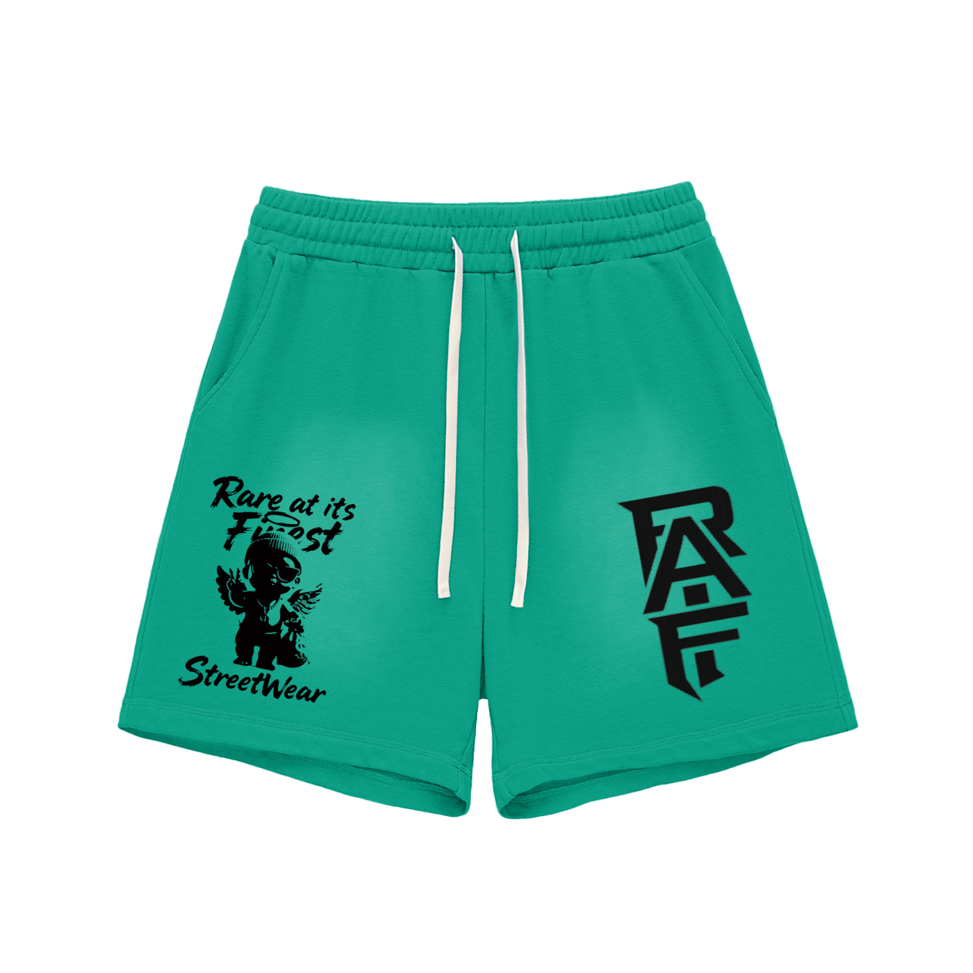 RAIF Sun Fade Raw Edge Cotton Shorts
