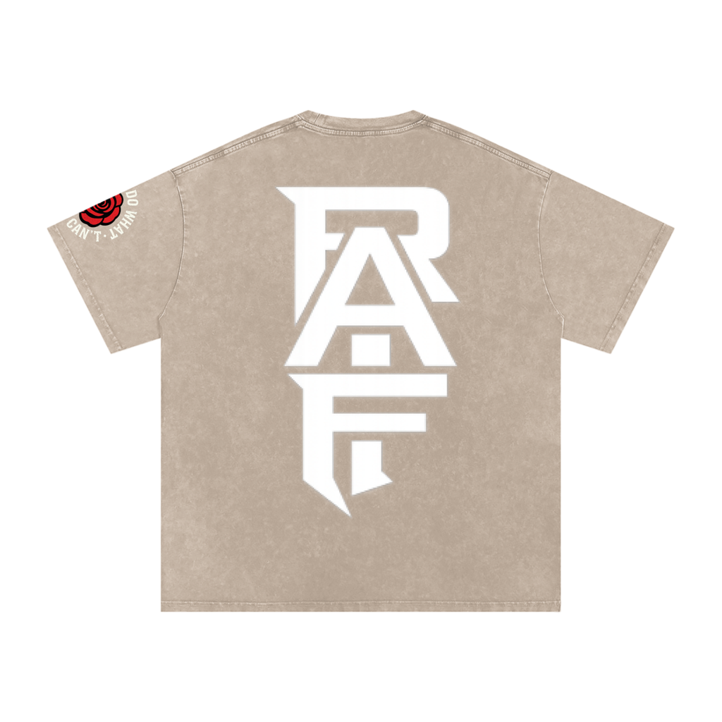 RAIF Snow Washed Oversized Cotton T-Shirt